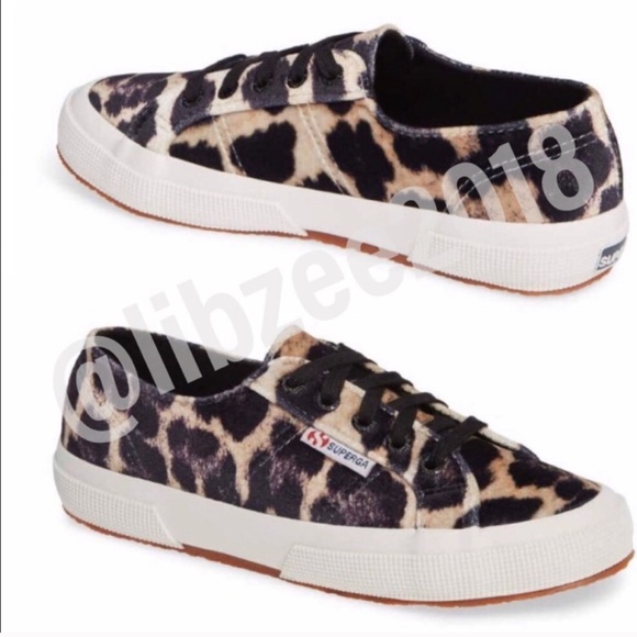 Velvet Leopard Superga 2750 Sneakers NIB / Cheetah - Picture 7 of 7